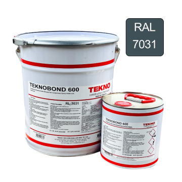 Епоксидна фарба для бетонної підлоги Teknobond 600 20 кг сіра (RAL 7031) (Текнобонд 600)